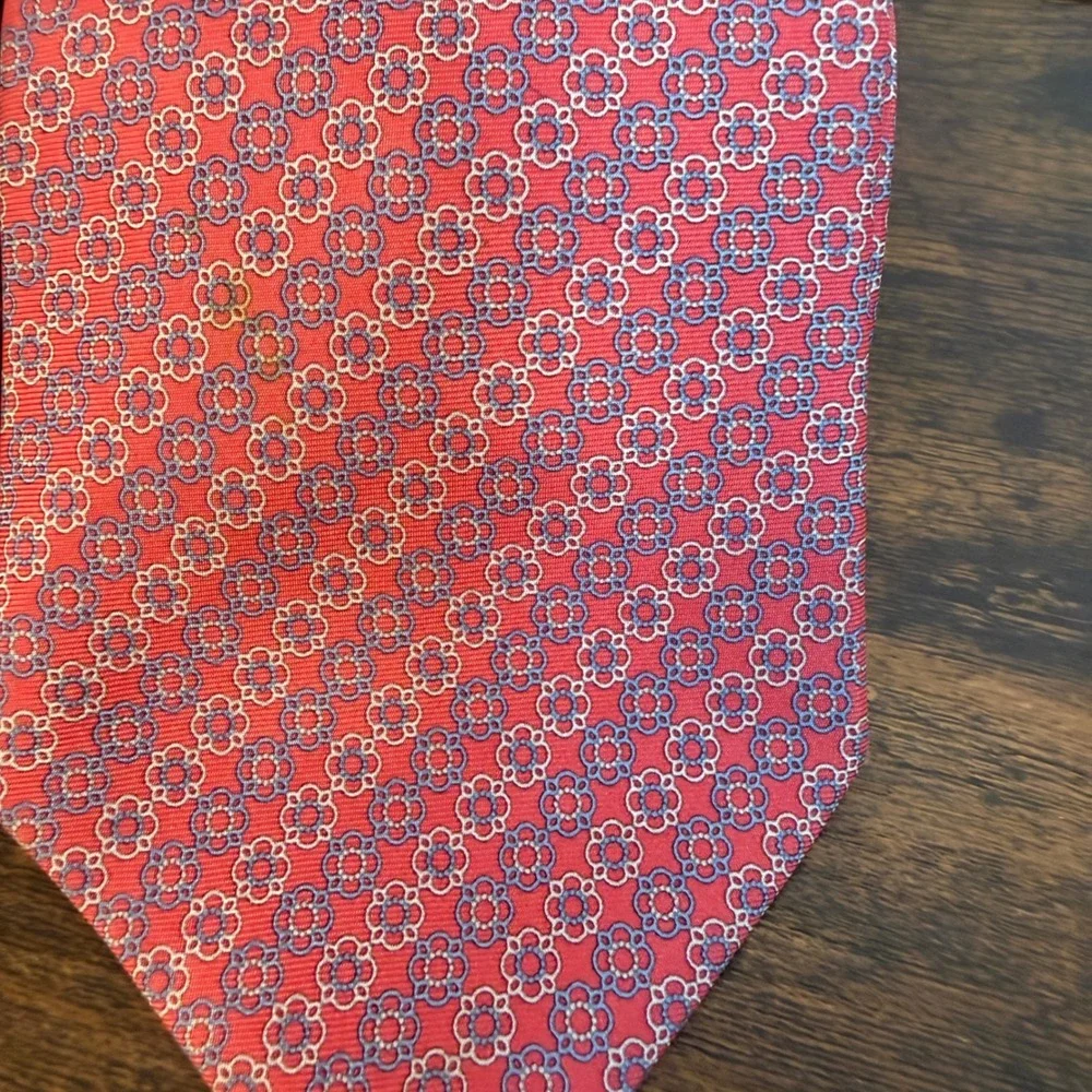 Jos A Bank Tie Lot of 2 Mens 100% Silk Signature Collection Geometric Floral USA